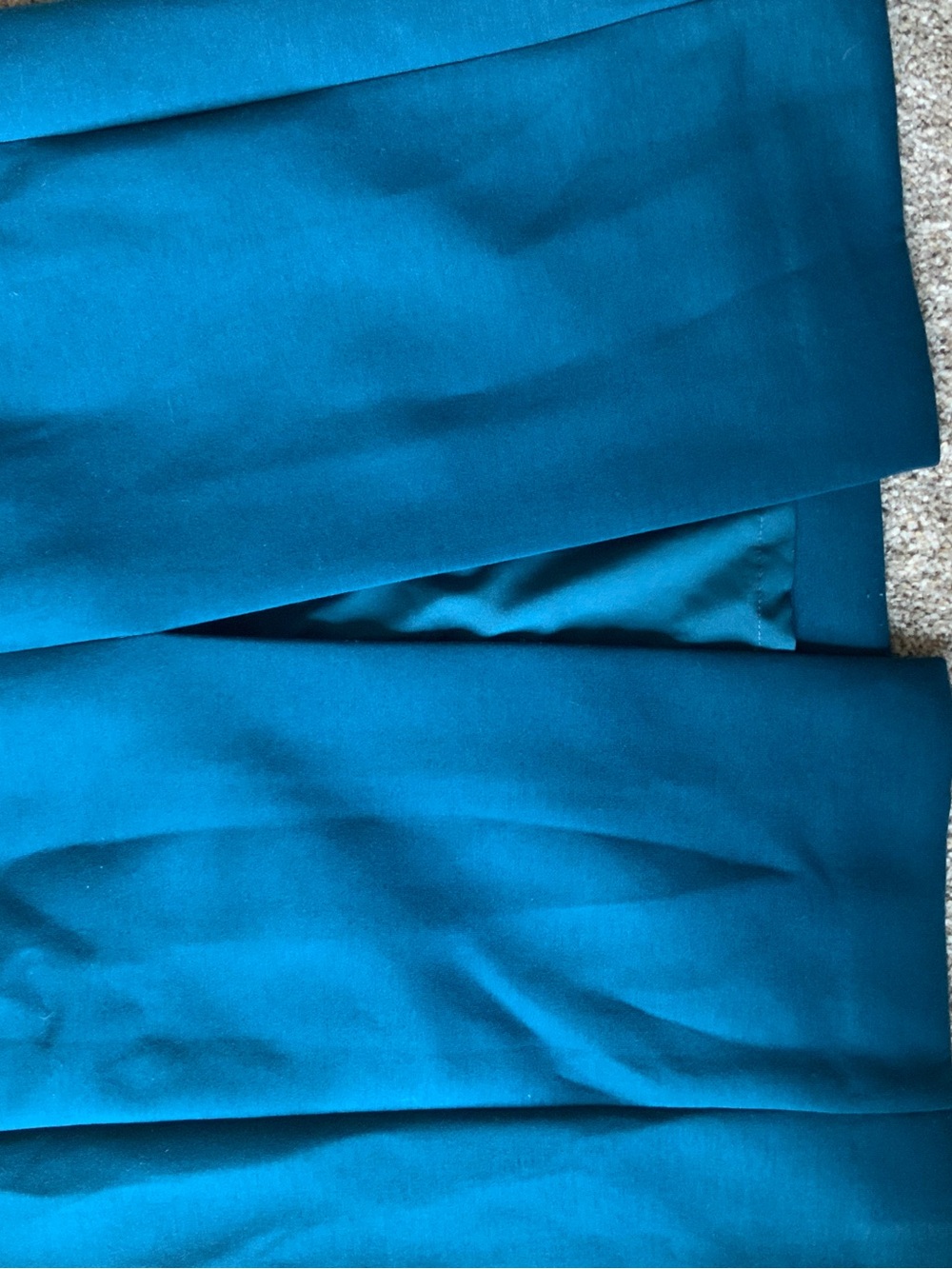 Ann Taylor Sleeveless Dark Blue Cocktail Dress with Slit - Picture 6 of 7
